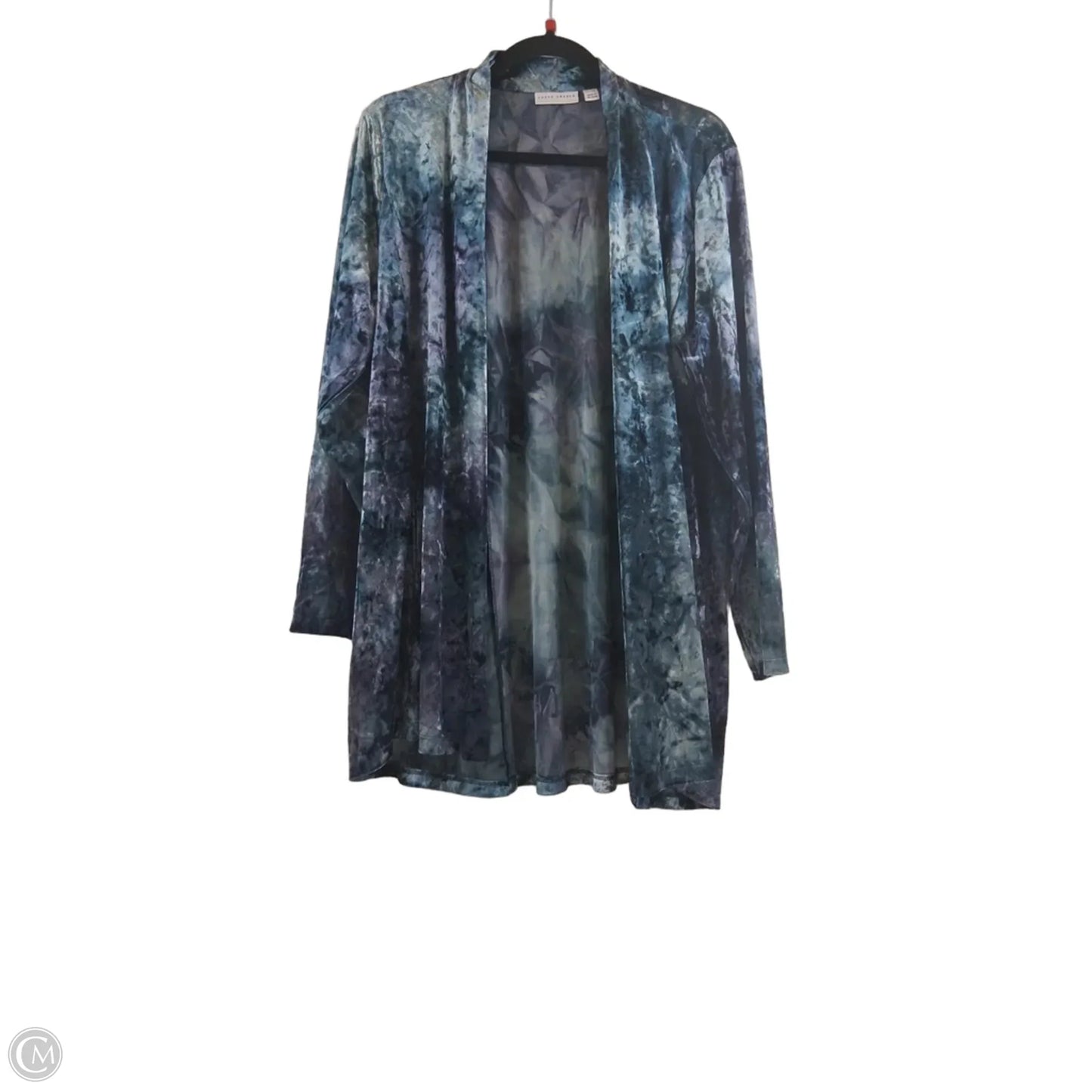 Cardigan By Susan Graver In Blue, Size: Xl