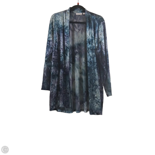 Cardigan By Susan Graver In Blue, Size: Xl