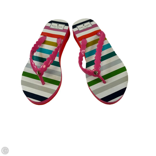 Sandals Designer By Kate Spade In Multi-colored, Size: 8