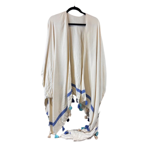 Swimwear Cover-up By Tommy Bahama In Blue & Cream, Size: Osfm