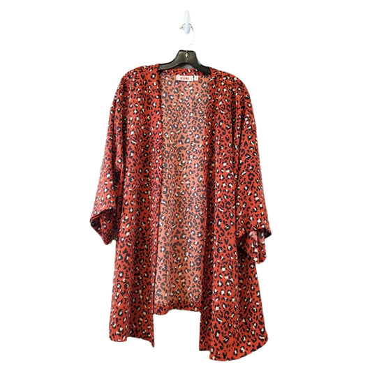 Kimono By Evri In Animal Print, Size: 1x