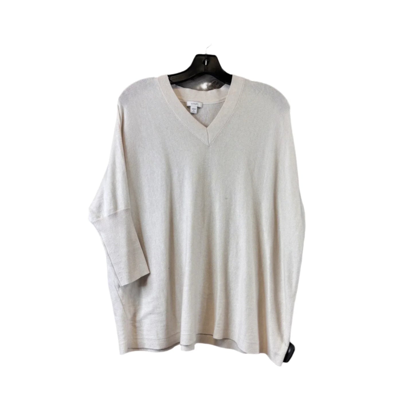 Top Short Sleeve Basic By Pure Jill In Cream, Size: Xs