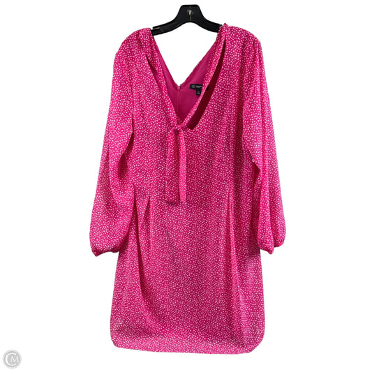 Dress Casual Short By Inc In Pink & White, Size: Xl