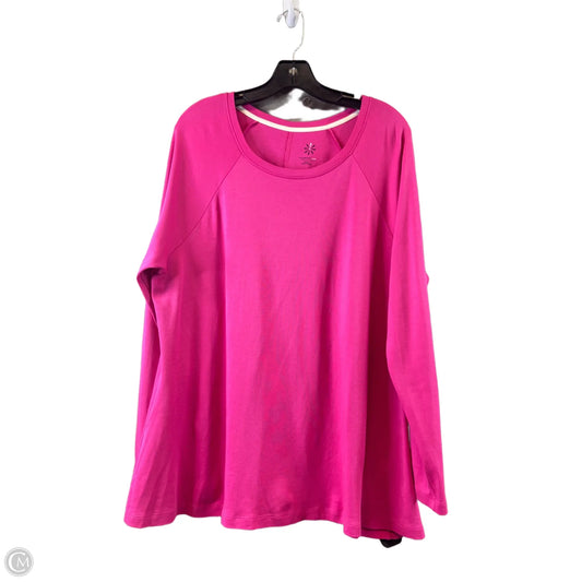 Top Long Sleeve By Isaac Mizrahi Live Qvc In Pink, Size: Xl