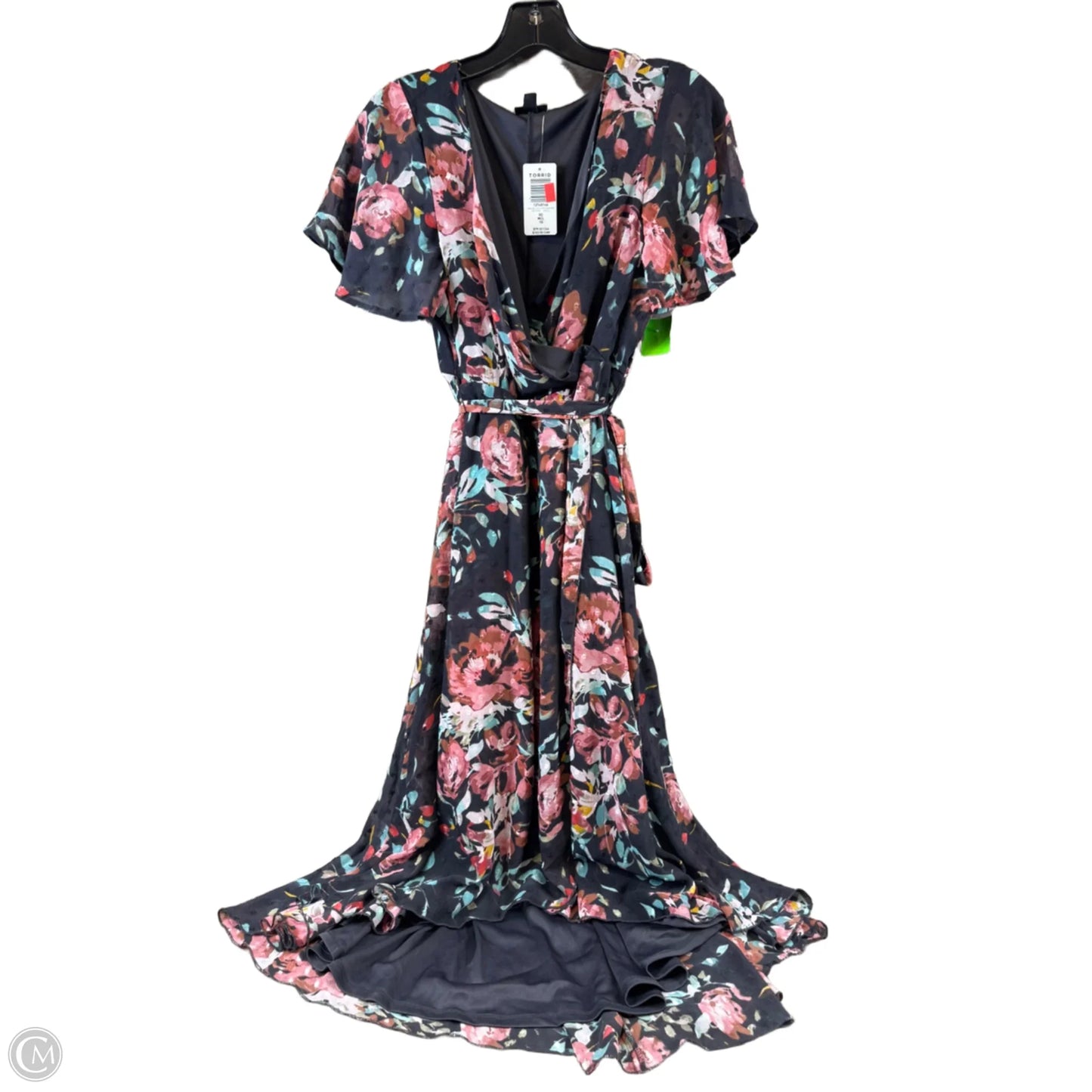 Dress Casual Maxi By Torrid In Grey & Orange, Size: M