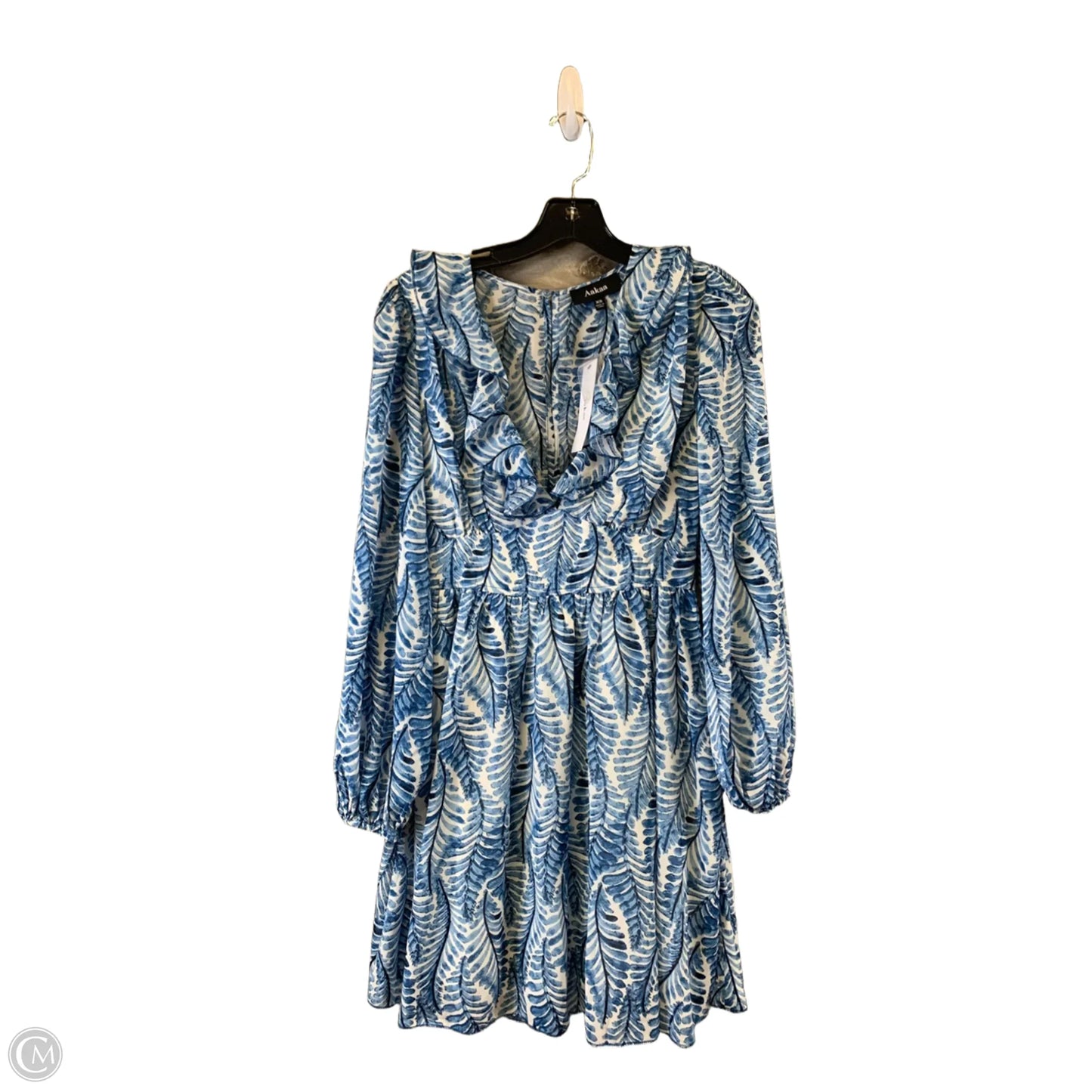 Dress Casual Short By Aakaa In Blue & White, Size: Xs