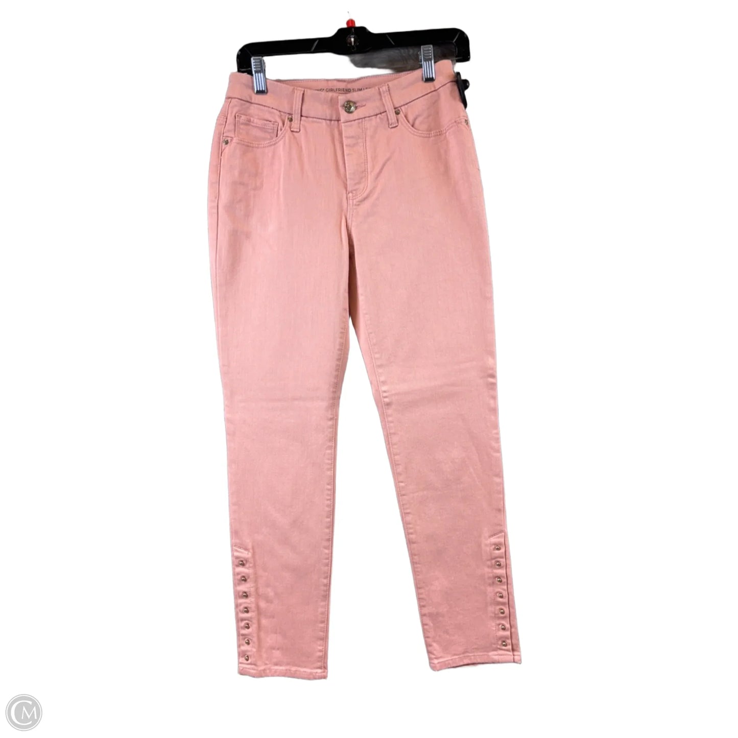 Jeans Straight By Chicos In Peach, Size: 4