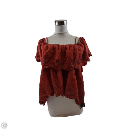Top Short Sleeve By Old Navy In Orange, Size: L