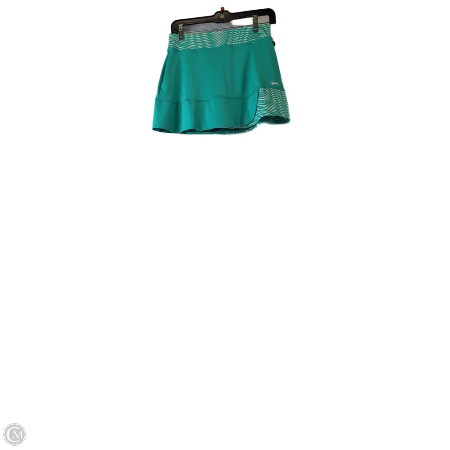 Athletic Skort By Slazenger In Green & White, Size: 8