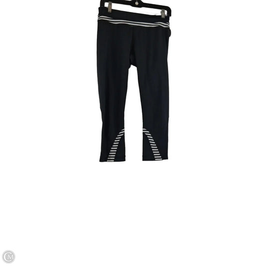 Athletic Leggings Capris By Lululemon In Black & White, Size: M