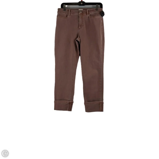 Jeans Cropped By J. Jill In Orange, Size: 4