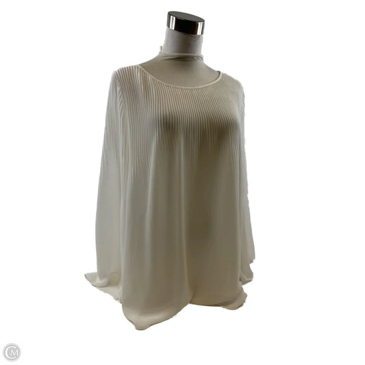 Top Long Sleeve By Max Studio In White, Size: Xl