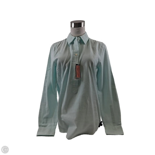 Top Long Sleeve By Vineyard Vines In Aqua, Size: S