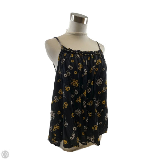 Top Cami By Maurices In Black & Yellow, Size: M