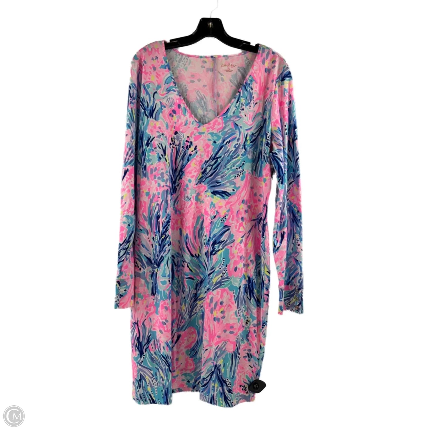 Dress Designer By Lilly Pulitzer In Blue & Pink, Size: Xl
