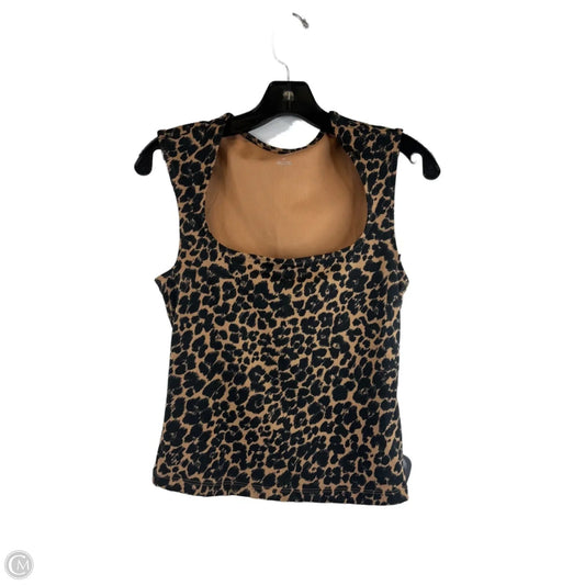 Top Sleeveless Basic By Maeve In Blue & Tan, Size: Xs