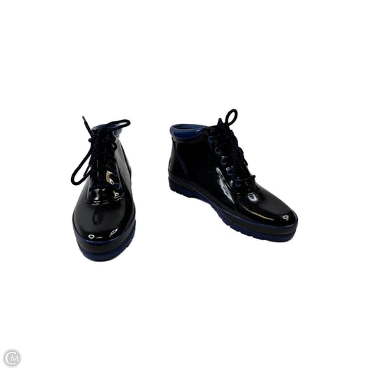 Boots Ankle Flats By Sporto In Black & Blue, Size: 9.5
