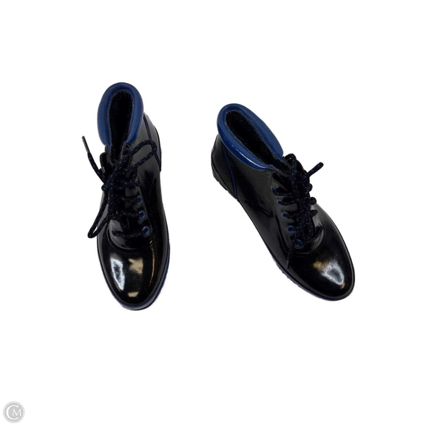 Boots Ankle Flats By Sporto In Black & Blue, Size: 9.5