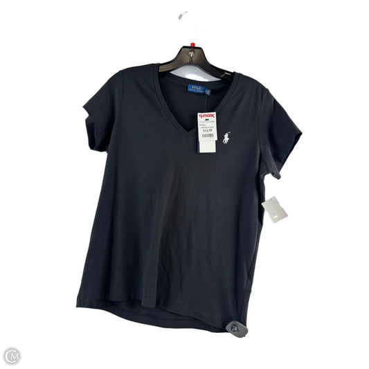 Top Short Sleeve Basic By Polo Ralph Lauren In Black & White, Size: M