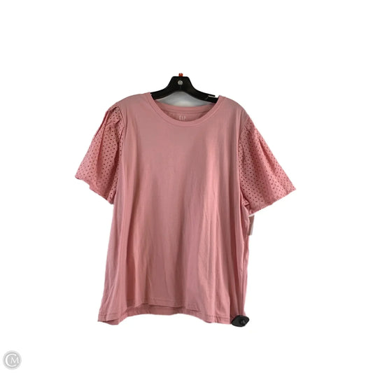 Top Short Sleeve Basic By Gap In Pink, Size: Xl
