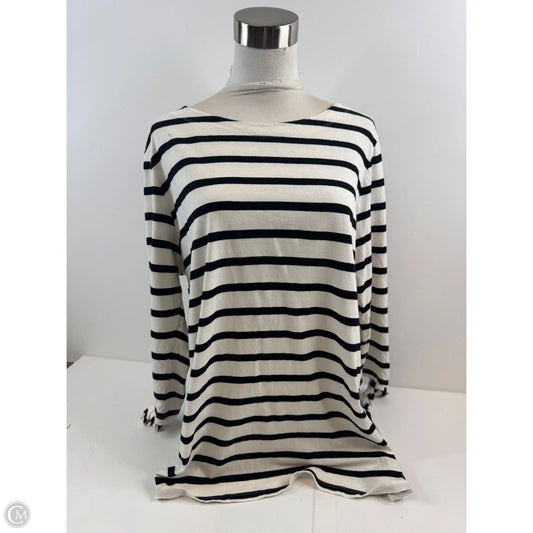 Top 3/4 Sleeve Basic By Old Navy In Black & White, Size: Xl