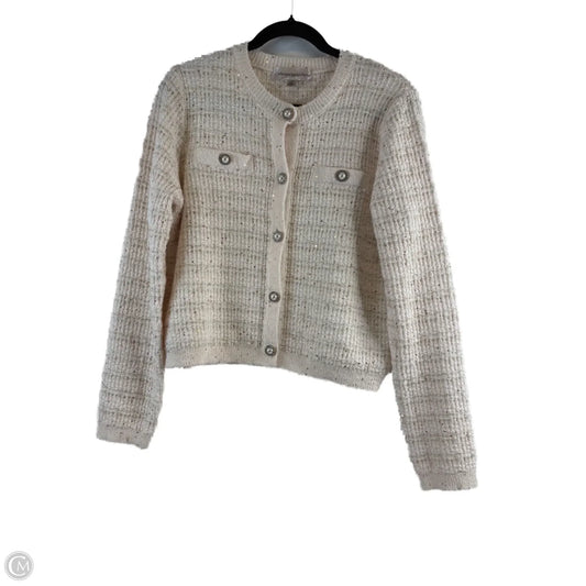 Sweater Cardigan By Catherine Malandrino In Beige, Size: L