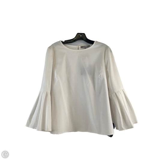 Top Long Sleeve By Marled In White, Size: L