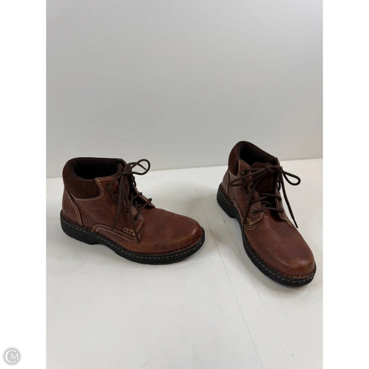 Boots Ankle Flats By Ariat In Brown, Size: 8.5