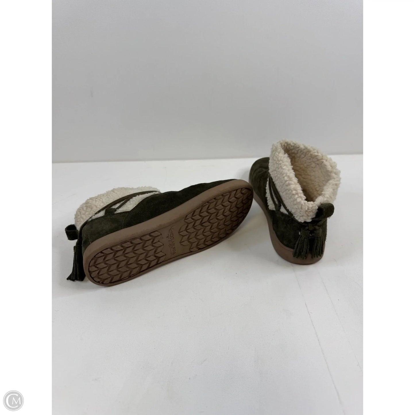 Boots Ankle Flats By Koolaburra By Ugg In Green & White, Size: 8