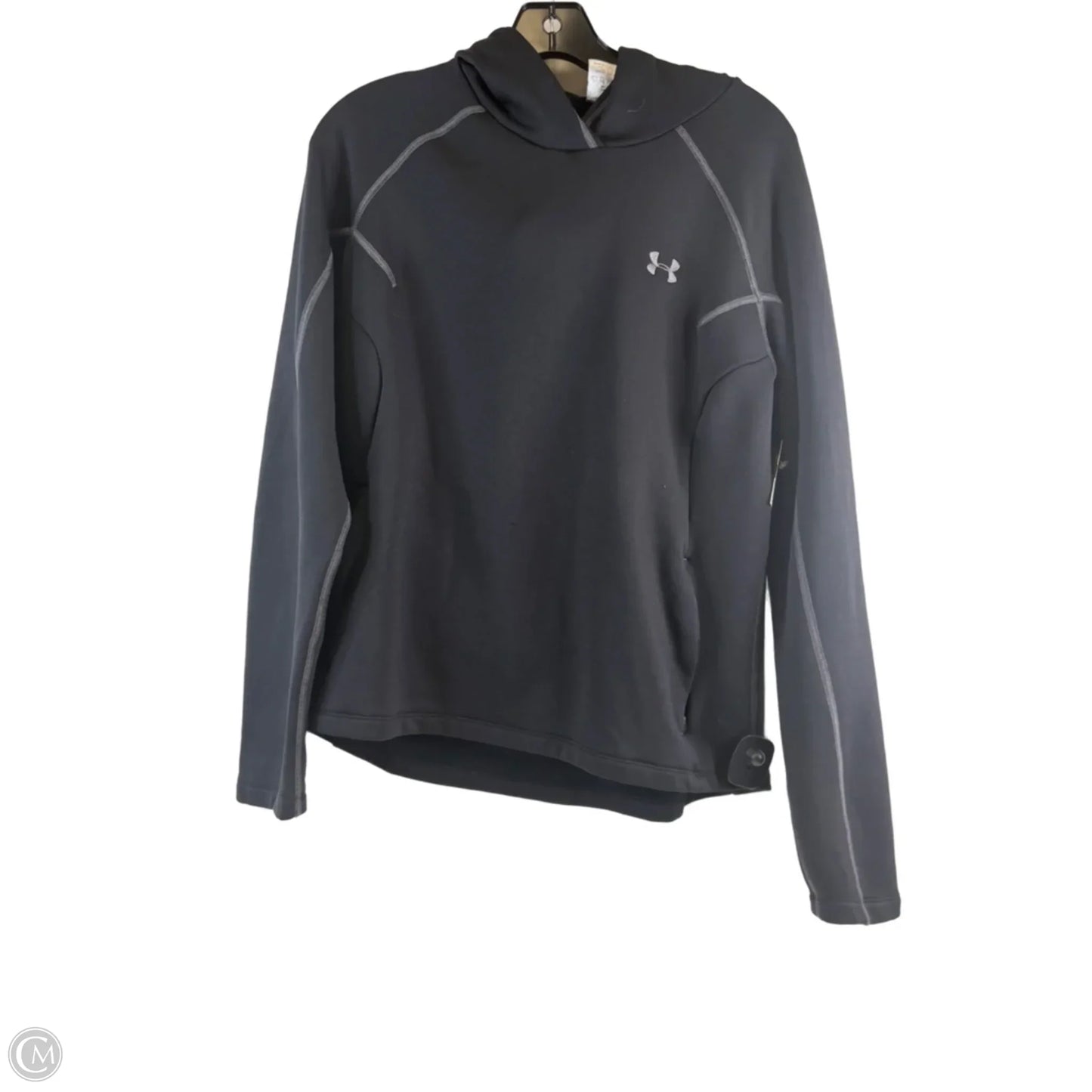 Athletic Sweatshirt Hoodie By Under Armour In Black, Size: Xl