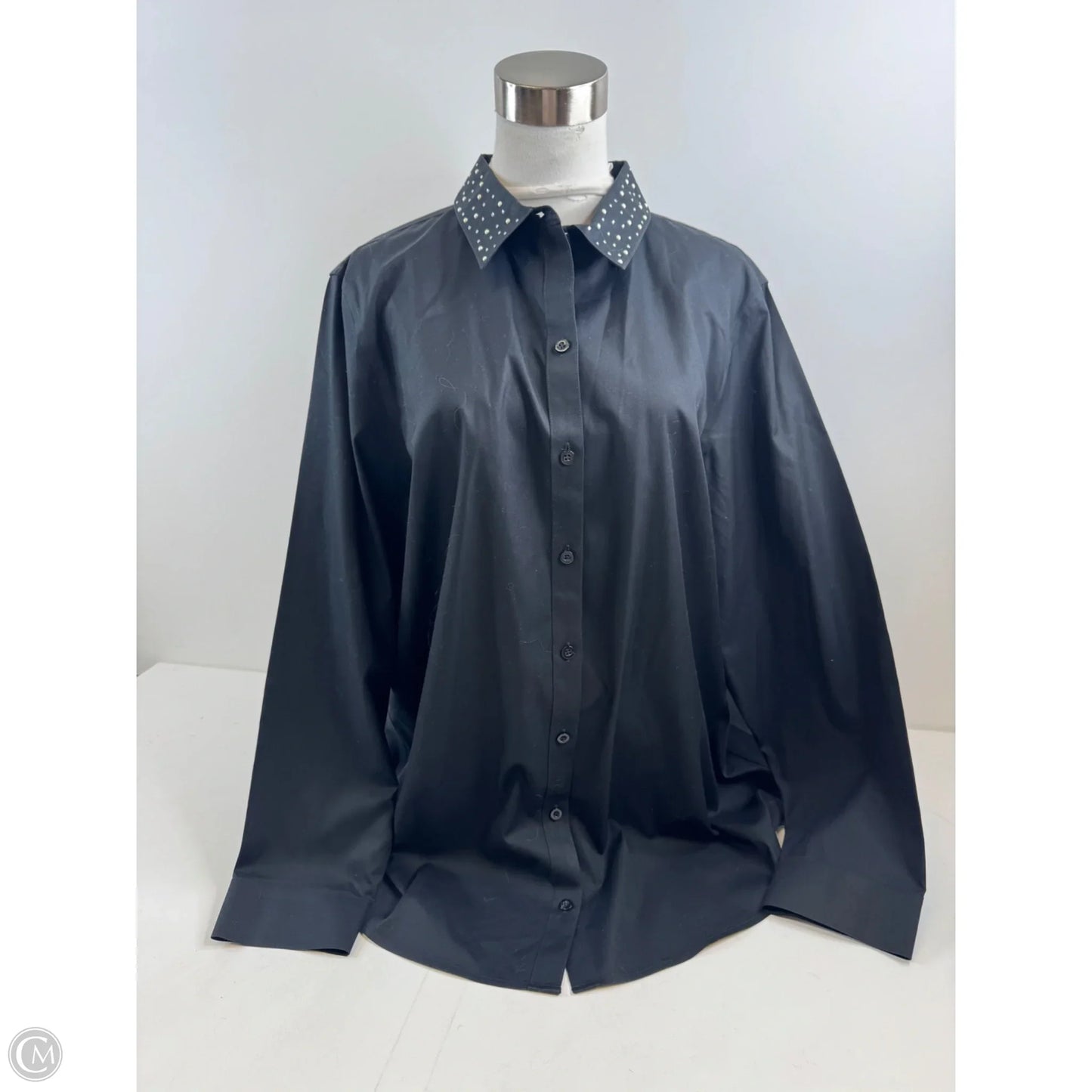 Top Long Sleeve By Chicos In Black, Size: Xl