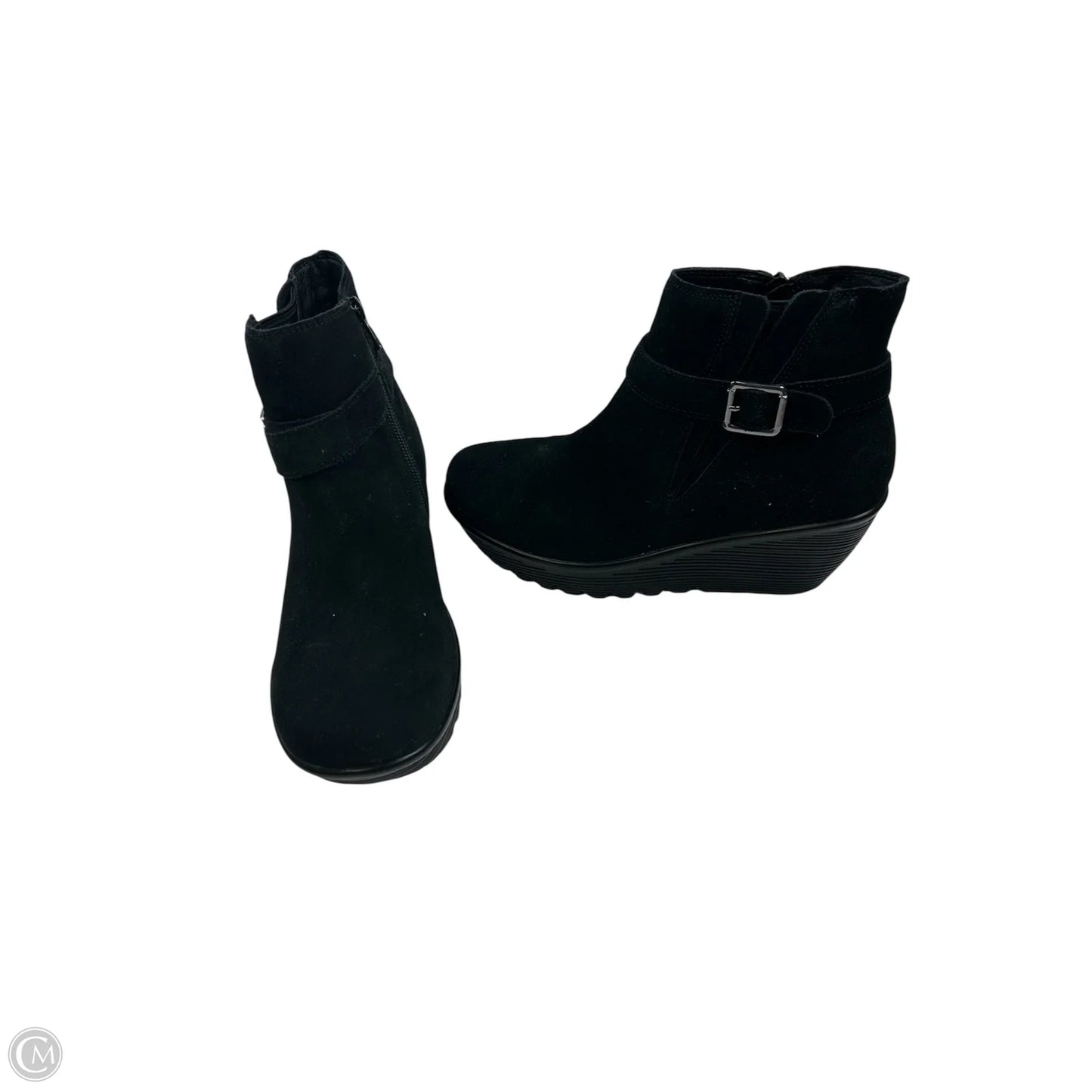 Boots Ankle Heels By Skechers In Black, Size: 8