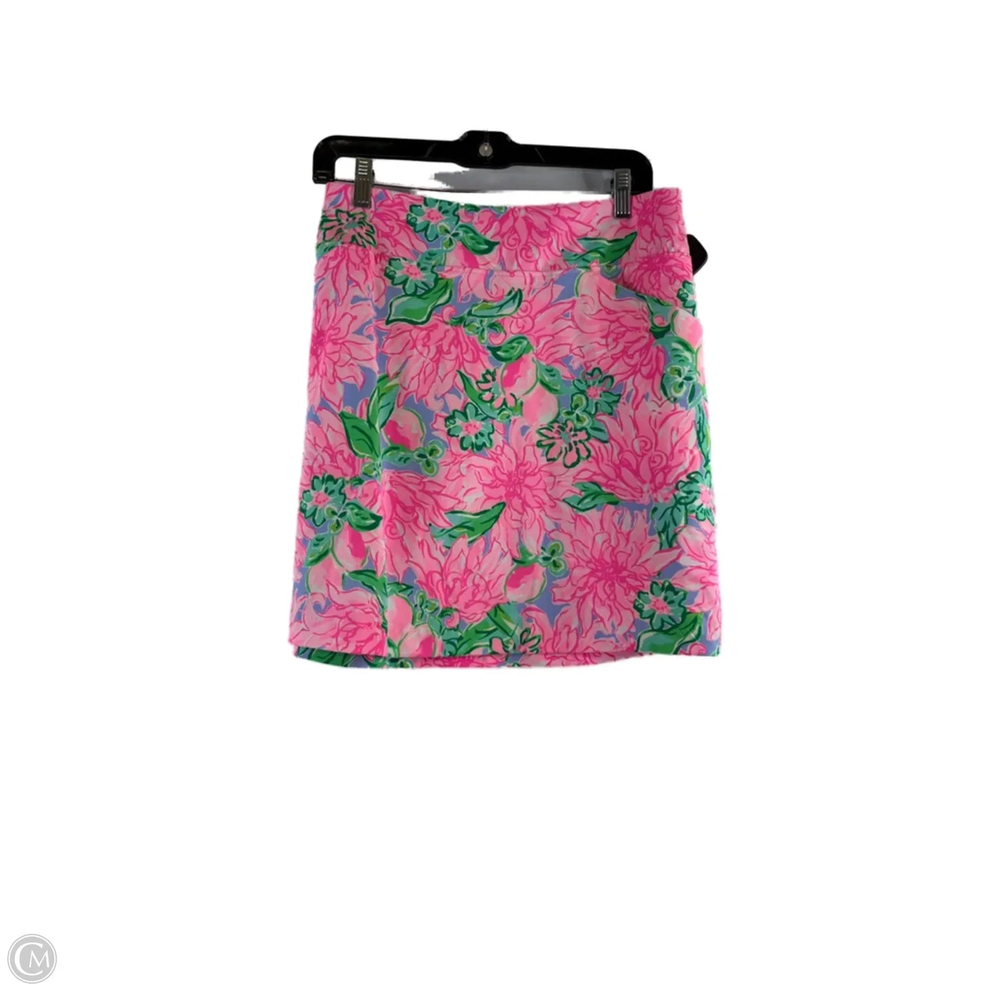 Skort Designer By Lilly Pulitzer In Green & Pink, Size: 14