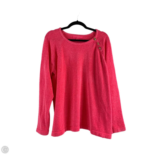 Sweater Designer By Lilly Pulitzer In Pink, Size: Xl