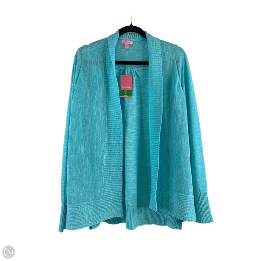 Sweater Cardigan Designer By Lilly Pulitzer In Blue, Size: Xl