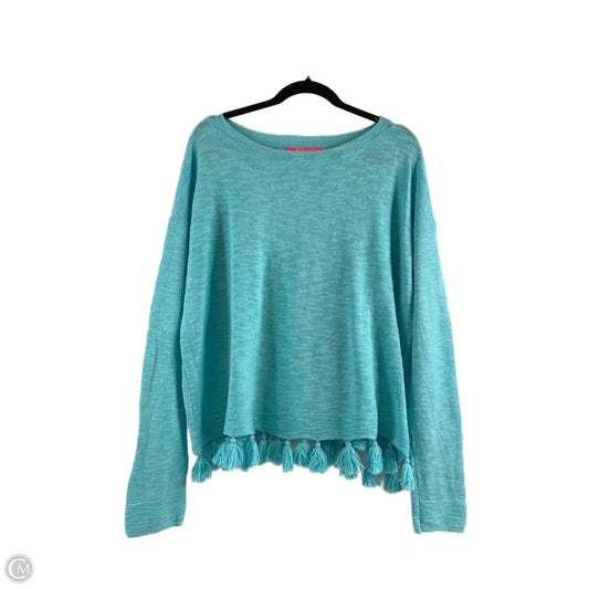 Sweater Designer By Lilly Pulitzer In Aqua, Size: Xl