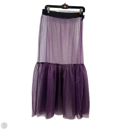 Skirt Midi By Clothes Mentor In Purple, Size: 10
