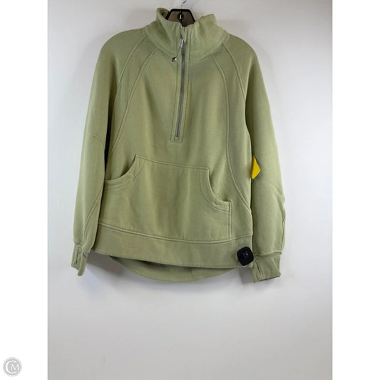Athletic Sweatshirt Collar By Lululemon In Green, Size: Xs