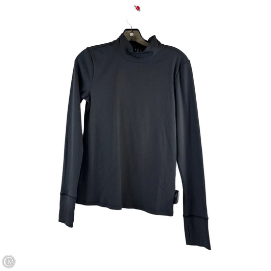 Athletic Top Long Sleeve Collar By Peloton In Black, Size: S