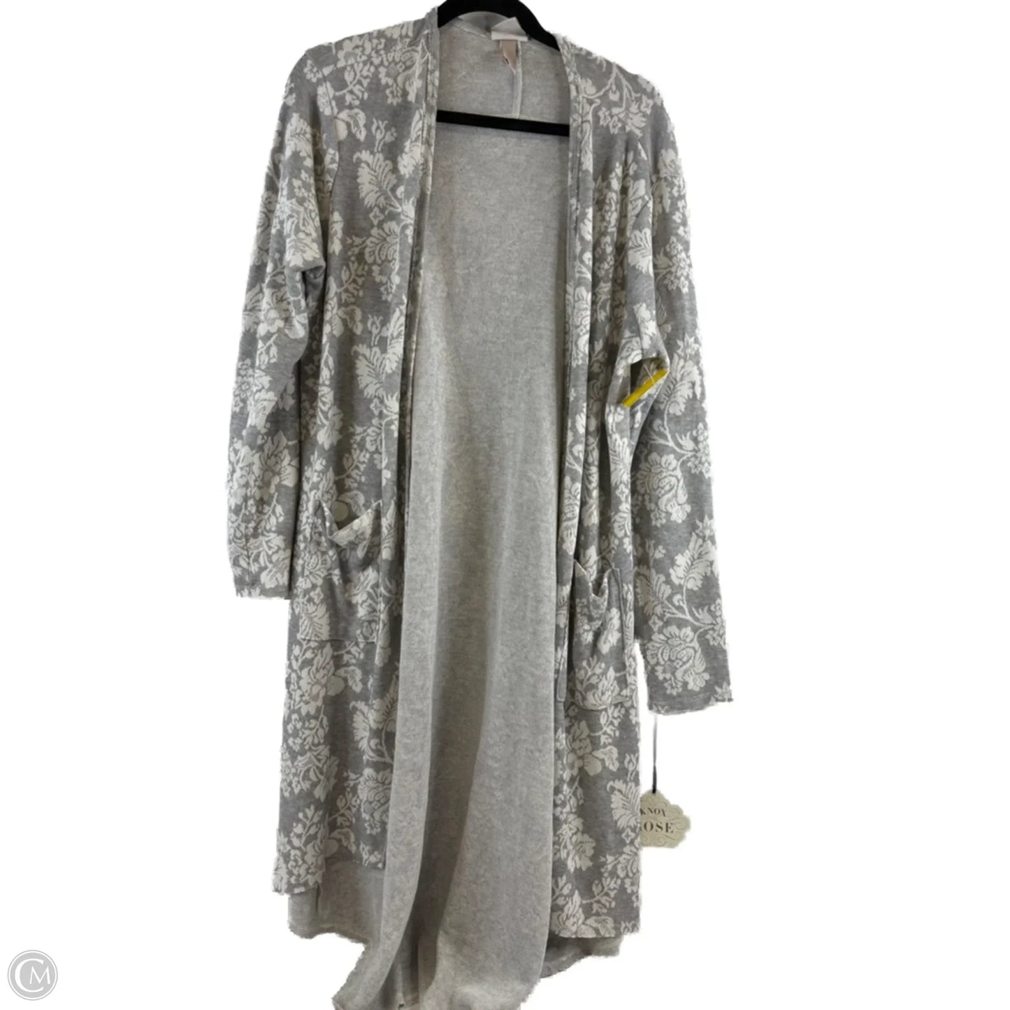 Cardigan By Knox Rose In Grey Denim, Size: Xxl