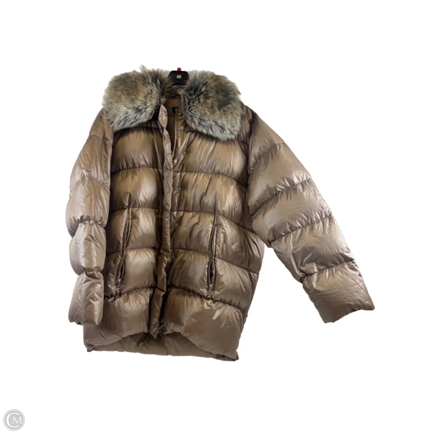 Coat Puffer & Quilted By Lauren By Ralph Lauren In Brown, Size: Xl