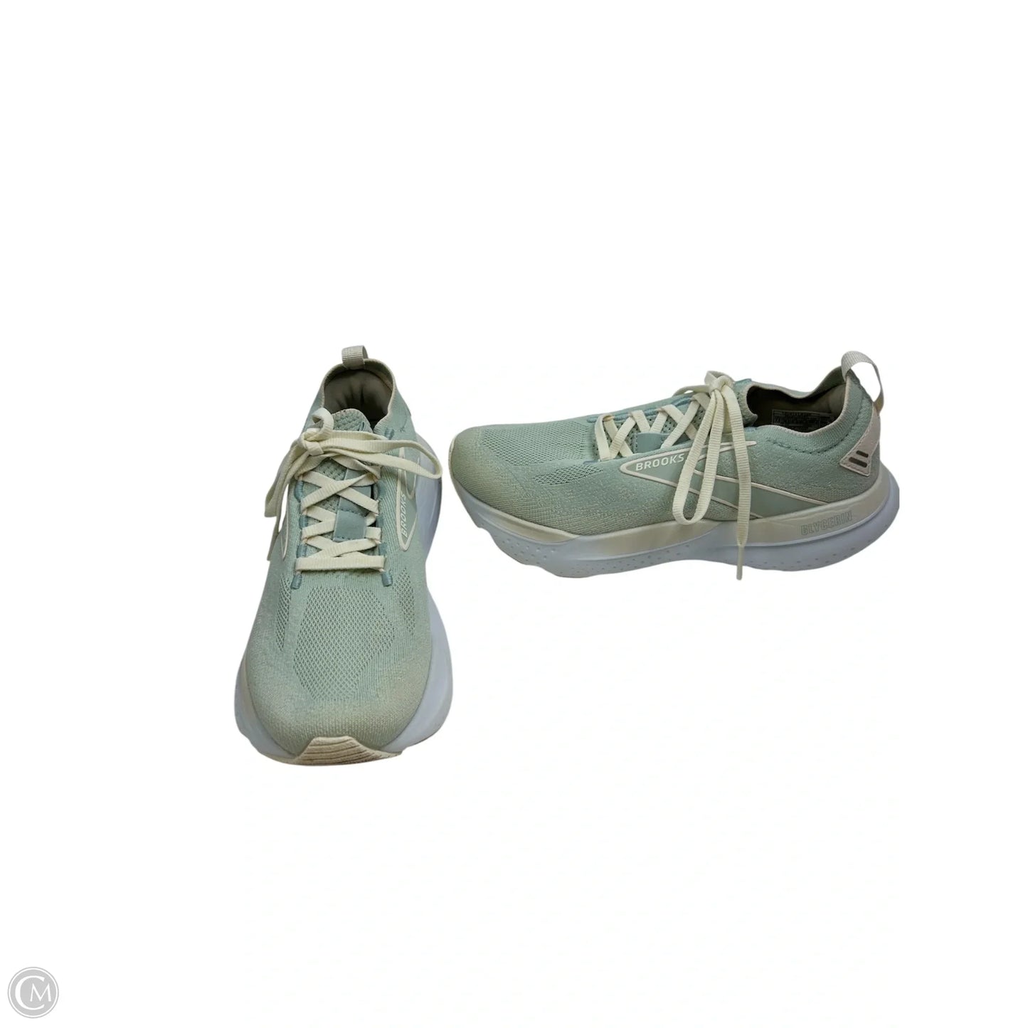 Shoes Athletic By Brooks In Green & White, Size: 7.5