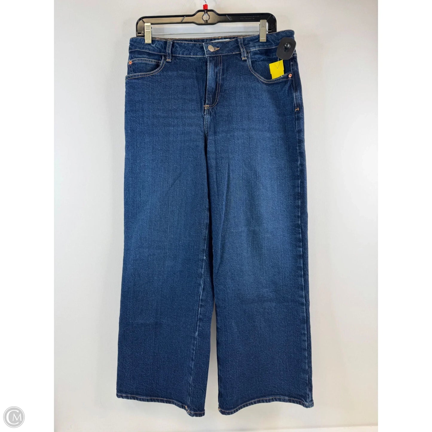 Jeans Wide Leg By Zara In Blue Denim, Size: 8