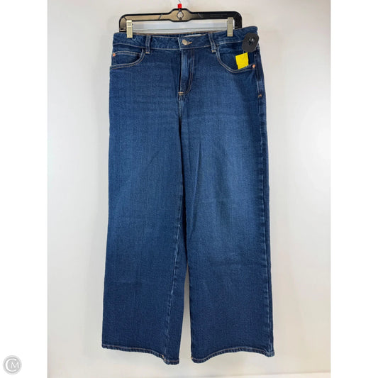 Jeans Wide Leg By Zara In Blue Denim, Size: 8