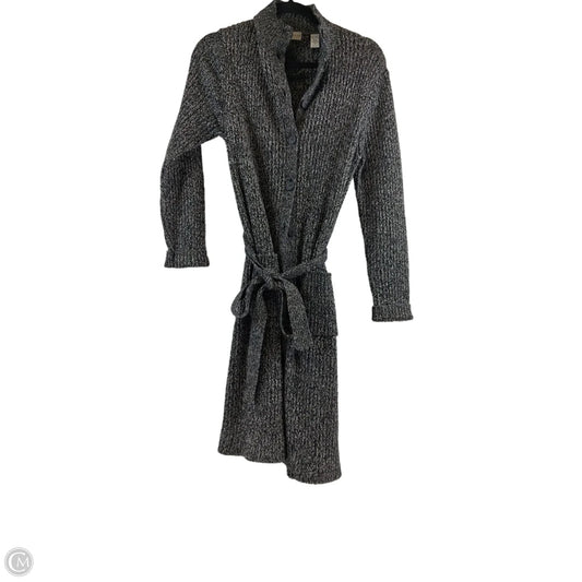 Sweater Cardigan By Lord And Taylor In Blue & White, Size: M