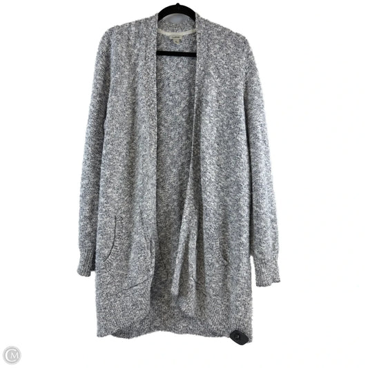 Sweater Cardigan By L.l. Bean In Blue & White, Size: Xl