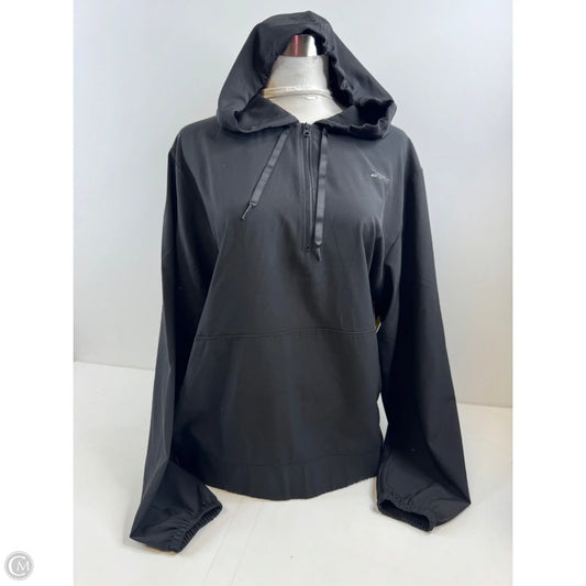 Athletic Jacket By Reebok In Black, Size: L