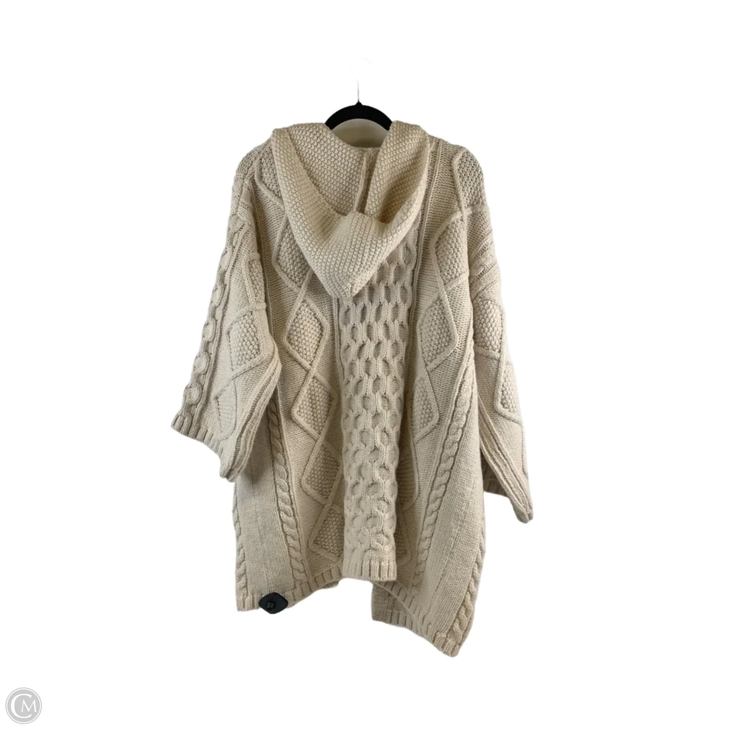 Sweater Cardigan By Zara In Cream, Size: M