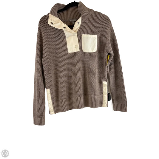 Sweater By Talbots In Brown & Cream, Size: Sp