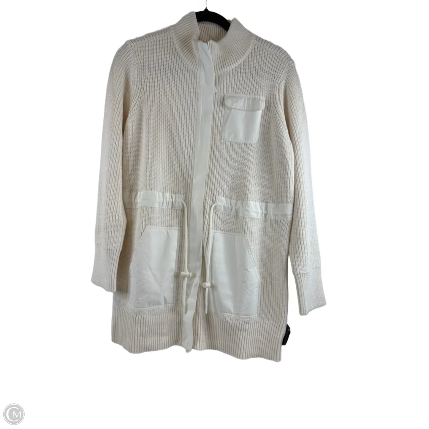 Sweater Cardigan By Talbots In Cream, Size: S